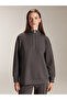 Alita City Lcw Comfort Anthracite Interlock Plain Sweatshirt with a Difference