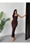 Quality Maxi Stone-Embellished Dress Brown