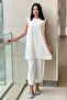 Fuat Gürşen Ribbed Sleeveless Chiffon Tunic - 4