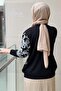 Pearl Buttoned Rose Patterned Knitwear Cardigan - 2