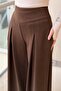 A Pleated Wide-Leg Modal Pants - 4