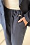 Missdalida Elastic Waist Wide Leg Linen Trousers - 3