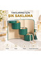 Cylinder jewelry organizer 3-compartment travel jewelry box ring earring necklace bracelet storage case - 4