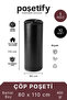 Black Thick Roll Garbage Bag 80X110 cm |   1 Roll 10 Pieces |   400 Gr |   Large Size Durable Garbage Bag