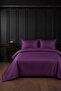 100% Cotton Lilac Satin Double Duvet Cover Set (83 Thread-125 Gsm)
