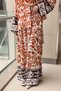 Kahma Contrast Leaf Patterned Trousers - 2