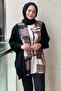 Satin Knitwear Combined Patterned Tunic - 3