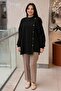 Asymmetrical Button Detailed Patterned Knitwear Tunic - 4