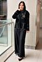 Mirror Print Embroidered Knitwear Cardigan - 3