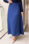 Missdalida A-Line Solid Color Linen Skirt - 3