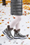 250 Patent Leather Cracked Zippered Girl's Boots - 3