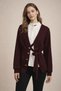 Fuat Gürşen Sleeveless Ruffled Shirt Knitwear Cardigan Inside-Out Double Set - 2