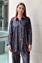 Shawl Patterned Shirt Pants Set - 4
