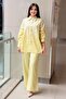 Serpme Stone Embroidered Liosel Shirt and Pants Set - 3
