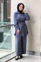 Fuat Gürşen Sprinkled Stone Embroidered Shirt and Pants Set