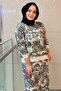 Sequin Detailed Tree Patterned Tunic Skirt Set - 2