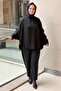 Batwing Sleeve Short Front Long Back Tunic Pant Set