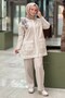 Shoulder Embroidered Pocket Trousers Set - 3