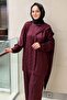 Python Patterned Shawl Collar Tunic Trouser Set - 2