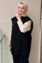 Bead Embellished Front Snap Vest and Trousers Set - 3