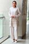 Layered Chiffon Detailed Suit