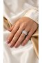 Silver Wide Form Zircon Stone Adjustable Women's Ring |   Special Boxed - 3