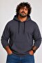 Large Size Men's Basic Sweat Hoodie 11700 Fume