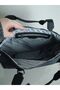 Women's Black Hand and Shoulder Bag Large Size-6011 - 5