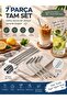 Premium 7-Piece Stainless Steel Metal Straws Set - 3 Straight, 3 Angled Straws + Cleaning Brush