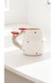Special Design Ceramic Mug Cup with Handmade Mushroom Handle 400 ml - 4