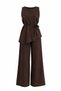 Asymmetrical Blouse Pants Cotton Set