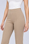 Premium Power Lycra Stretch High Waist Flare Cut Trousers - 5