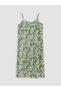 Two Mt Shop Quality Lcw Comfort Green Patterned Dress - 5