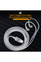 NO MIC KZ Earphone Cable sSilver Plated Upgrade Wire Type-c Pug Oxygen Free Copper Wire Microphone O - 2