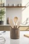 Mink Cylinder Vertical Spoon Holder & Countertop Organizer & Serving Stand - 2