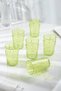 Acrylic Green 6-Piece Short Glass & Water Soft Drink Coffee Cup 400 ml (Not Glass) - 2