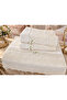 50X90 4-Pack 100% Cotton Velvet Lace Laced Bow Dowry Box Hand and Face Towels