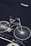 Unisex 100% Cotton Regular Fit Bicycle Printed T-Shirt - Cyclist Design T-Shirt - 4