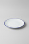 Set of 6 Valencia Serving Plates 25cm Rim Navy Blue - 2