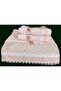 50X90 4-Pack 100% Cotton Velvet Lace Laced Bow Dowry Box Hand and Face Towels