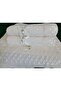 50X90 2-Pack 100% Cotton Velvet Lace Laced Bow Dowry Box Hand and Face Towels - 2