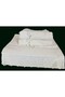 50X90 4-Pack 100% Cotton Velvet Lace Laced Bow Dowry Box Hand and Face Towels - 2