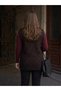 Classic Steel Knitted Tricot Vest with Heart Pattern and Buttons - 2