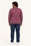 Men's Plus Size Crew Neck Sweat Twenty 24200 Magenta - 3
