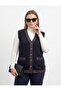 Banti Woven Patterned Steel Knit Classic Tricot Vest - 3