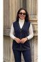Banti Baklava Patterned Classic Knit Buttoned Vest