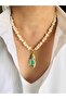Heart Pearl Drop Pendant Necklace 45 cm