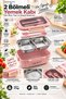 2-Compartment Stainless Steel Lunch Box – Portable Meal Container with Leak-Proof Lid - 5