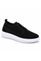 Kb-M101 Black Men's Shoes - Breathable Flexible Knit Upper with White Sole, Lace-Up Ultra Light Casual Sneaker