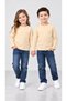 100% Cotton Unisex Children's Crew Neck Long Sleeve Basic T-Shirt 2-10 Years - 5